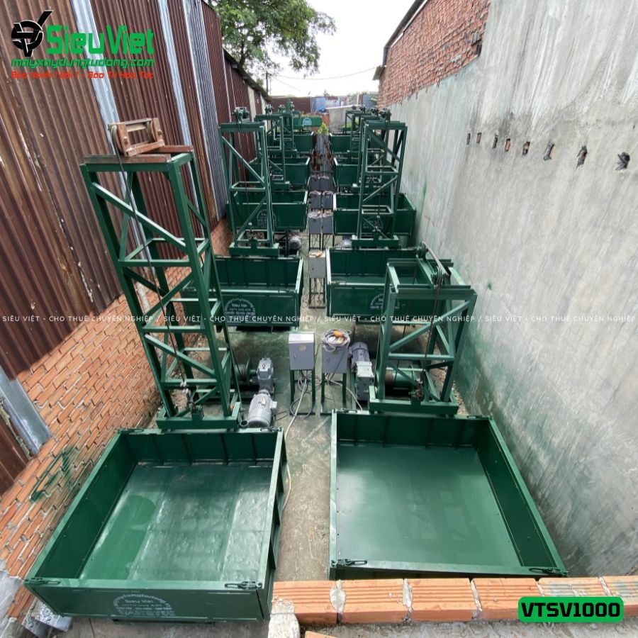 Vận thăng nâng hàng 1000kg cao 48m (Điện 380V, 3 phase)