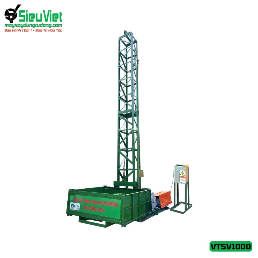 Vận thăng nâng hàng 1000kg cao 48m (Điện 380V, 3 phase)