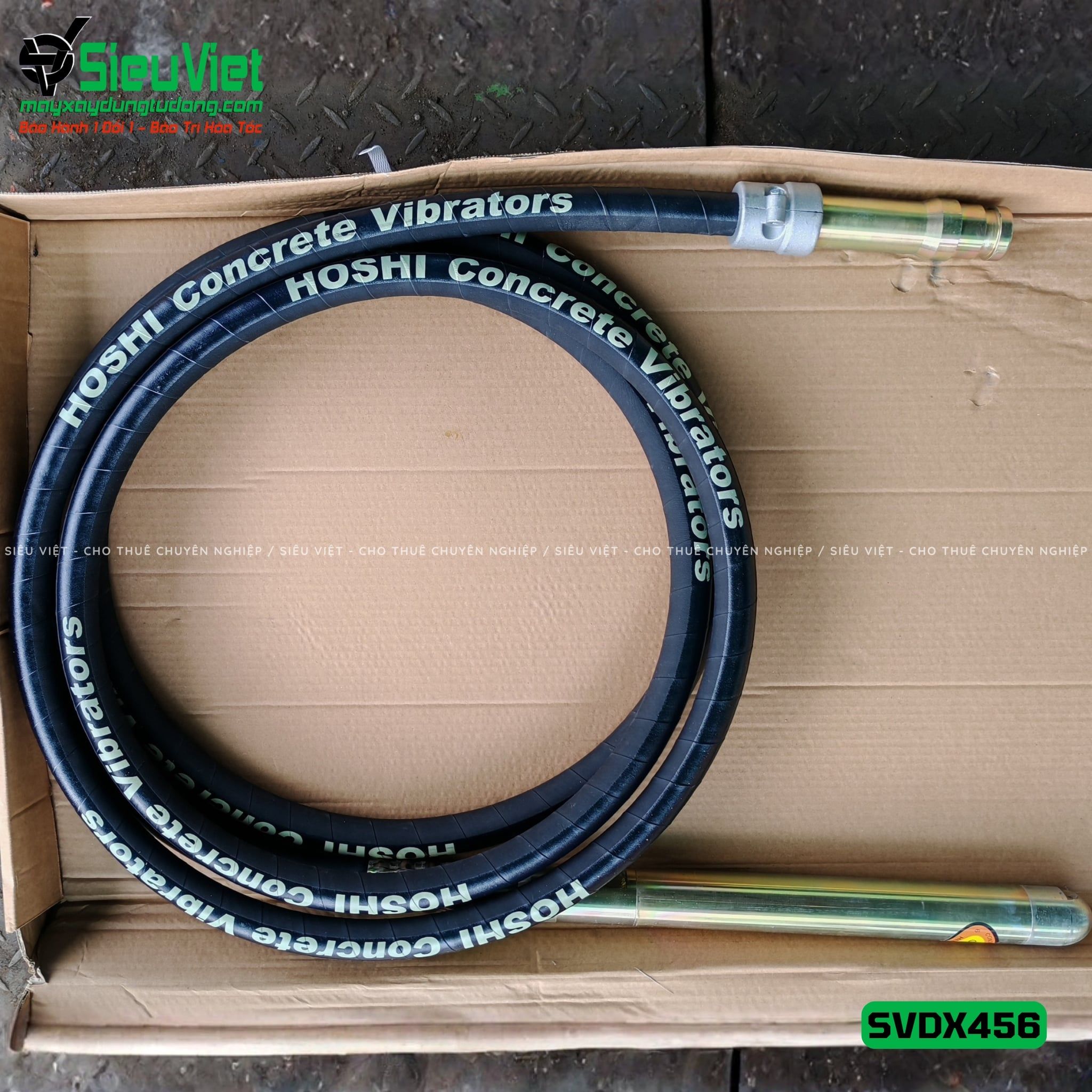 Loại Tốt - Dây đầm dùi Xăng phi 45 dài 6m SVDX456 Trung Quốc