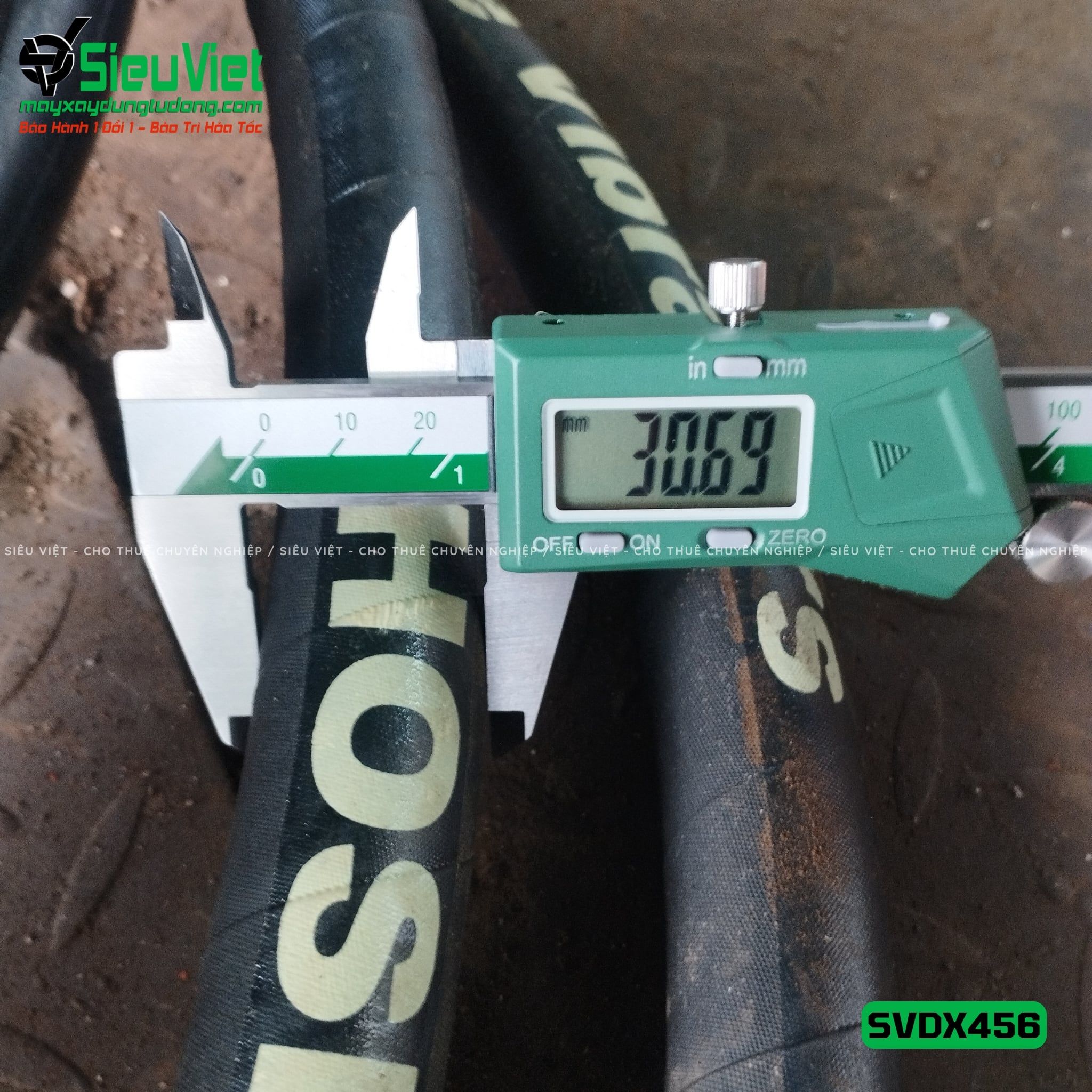 Loại Tốt - Dây đầm dùi Xăng phi 45 dài 6m SVDX456 Trung Quốc