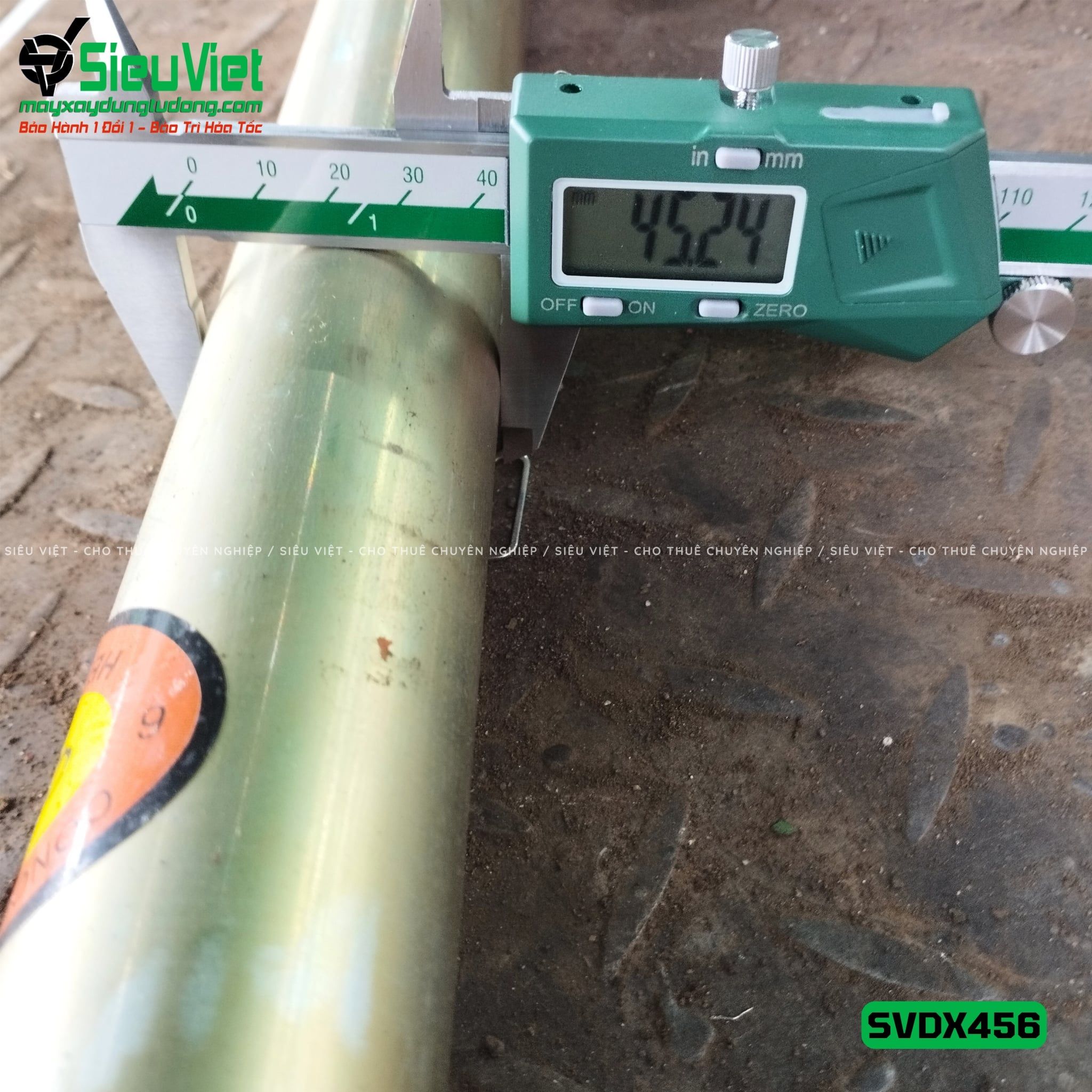 Loại Tốt - Dây đầm dùi Xăng phi 45 dài 6m SVDX456 Trung Quốc