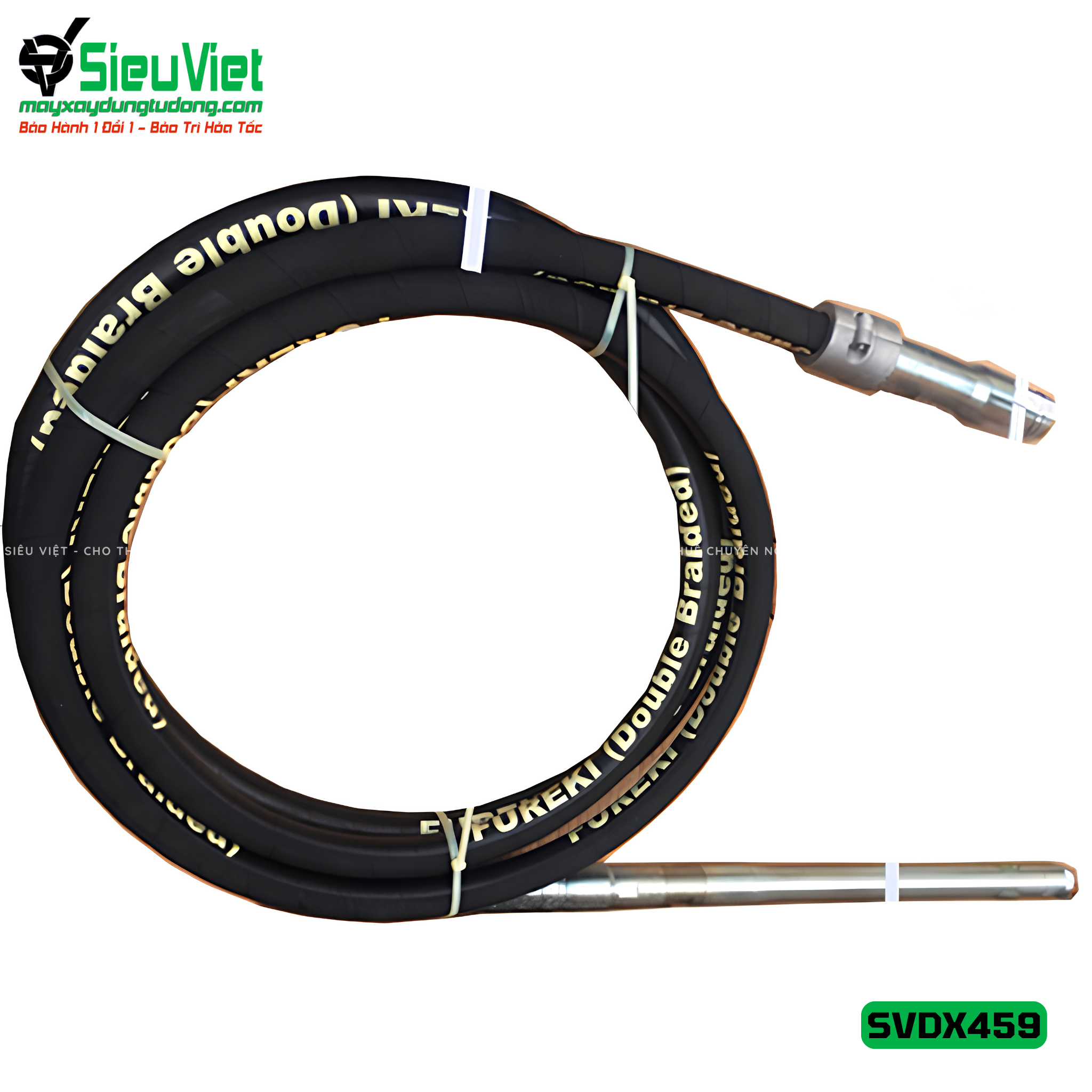 Loại Tốt - Dây đầm dùi Xăng phi 45 dài 9m SVDX459 Trung Quốc