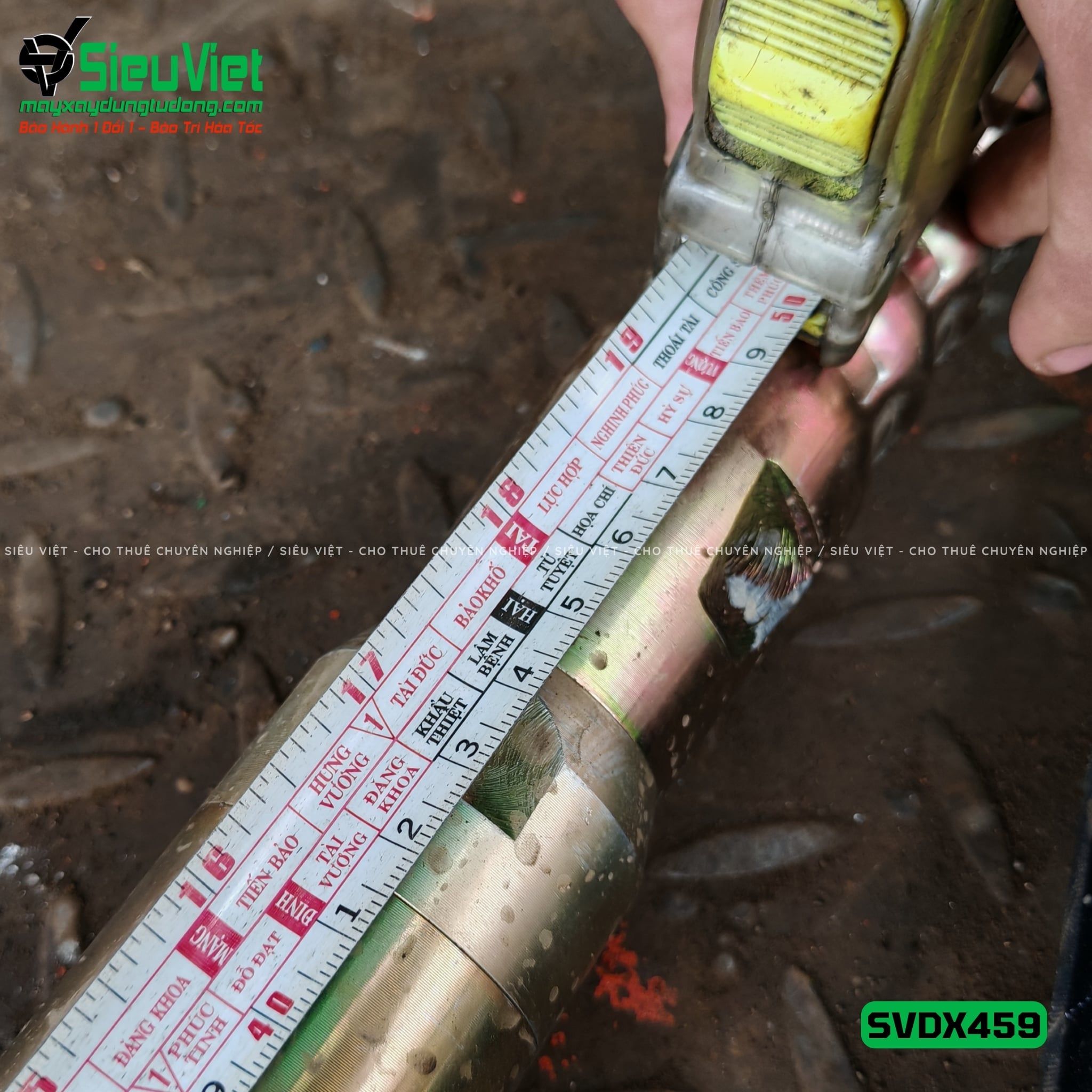 Loại Tốt - Dây đầm dùi Xăng phi 45 dài 9m SVDX459 Trung Quốc