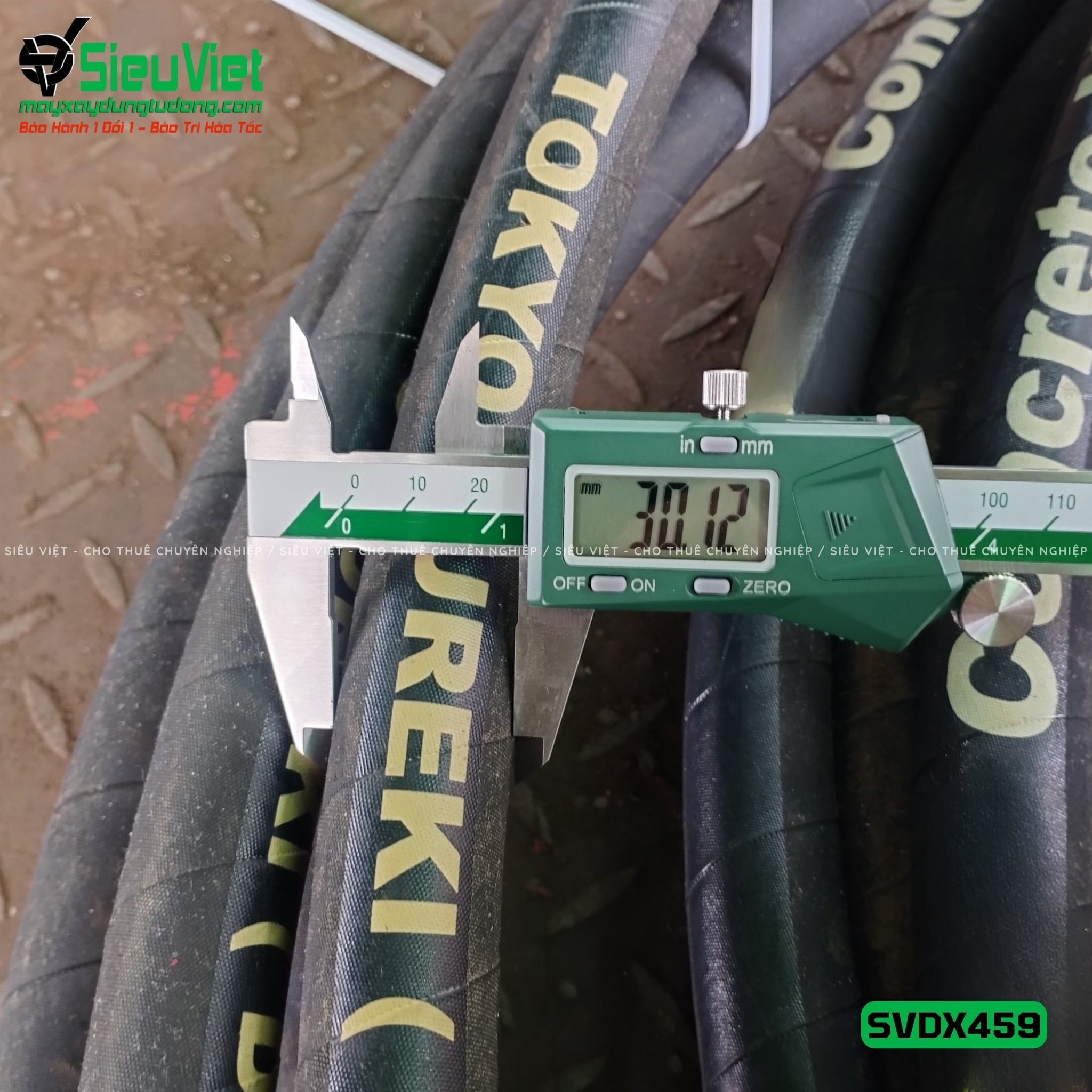 Loại Tốt - Dây đầm dùi Xăng phi 45 dài 9m SVDX459 Trung Quốc