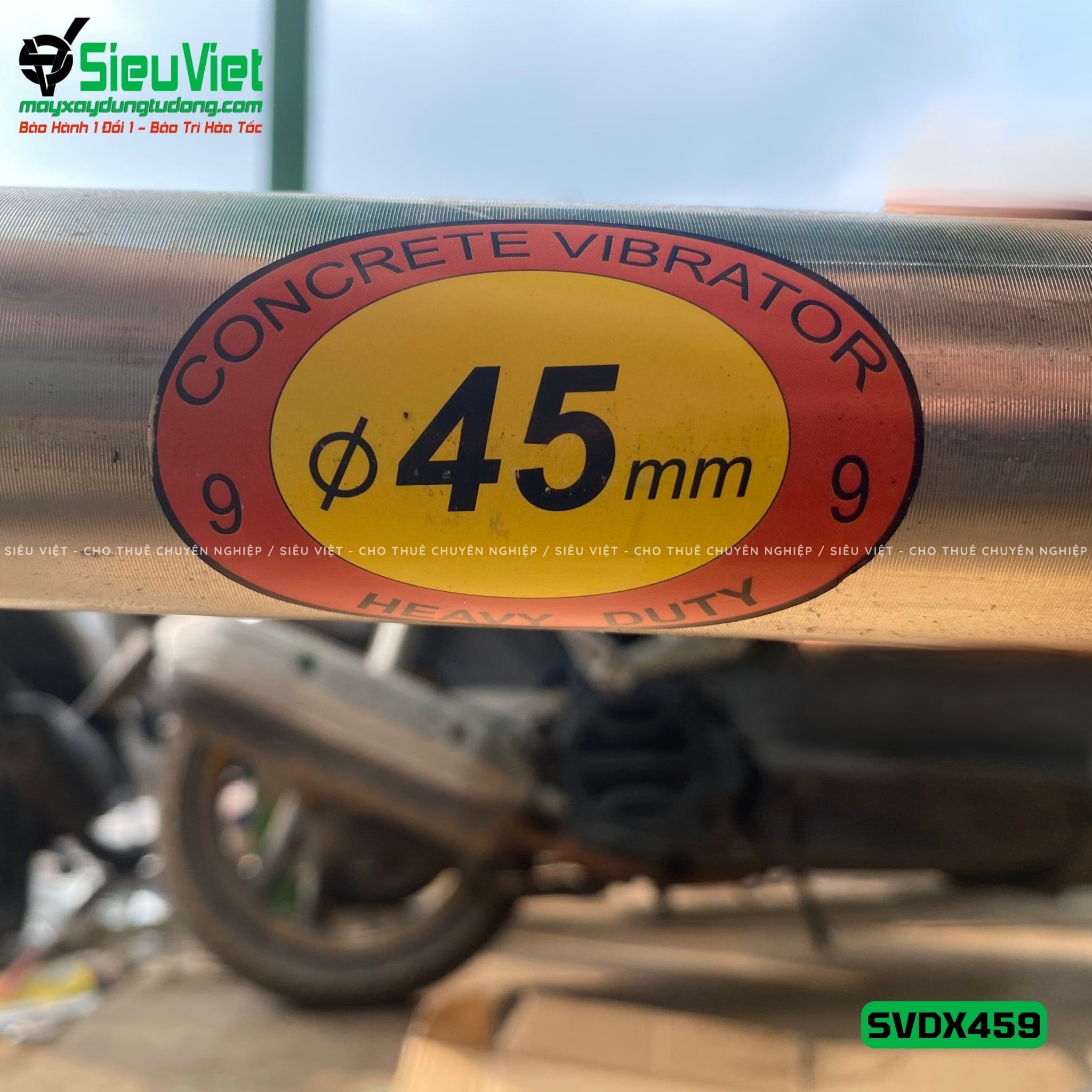 Loại Tốt - Dây đầm dùi Xăng phi 45 dài 9m SVDX459 Trung Quốc