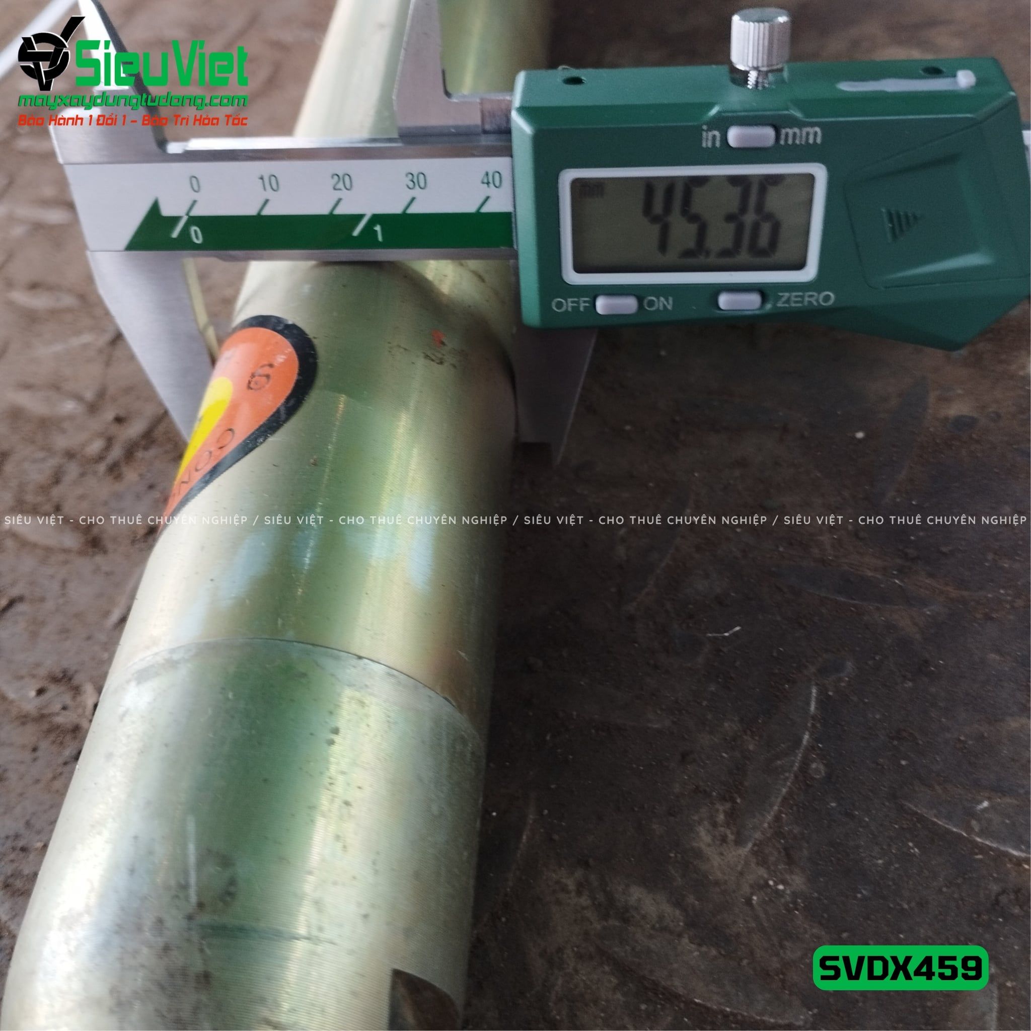 Loại Tốt - Dây đầm dùi Xăng phi 45 dài 9m SVDX459 Trung Quốc