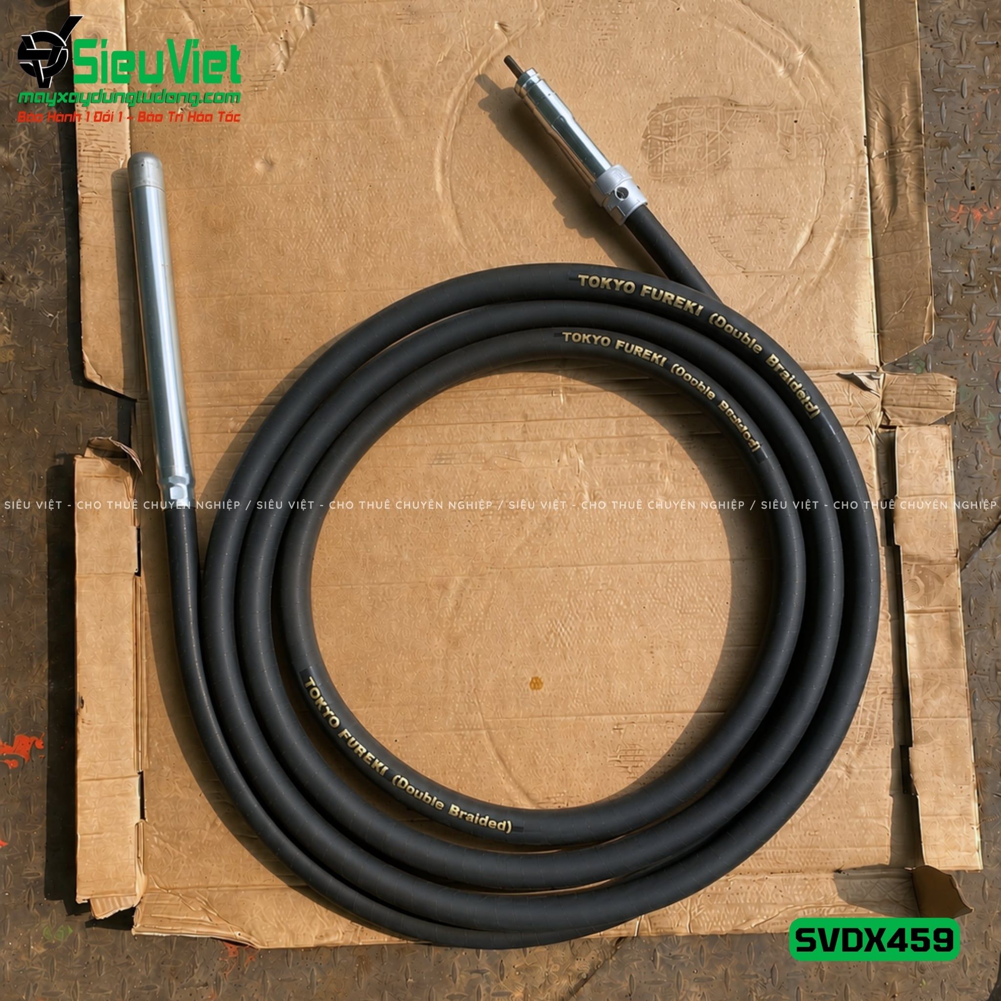 Loại Tốt - Dây đầm dùi Xăng phi 45 dài 9m SVDX459 Trung Quốc