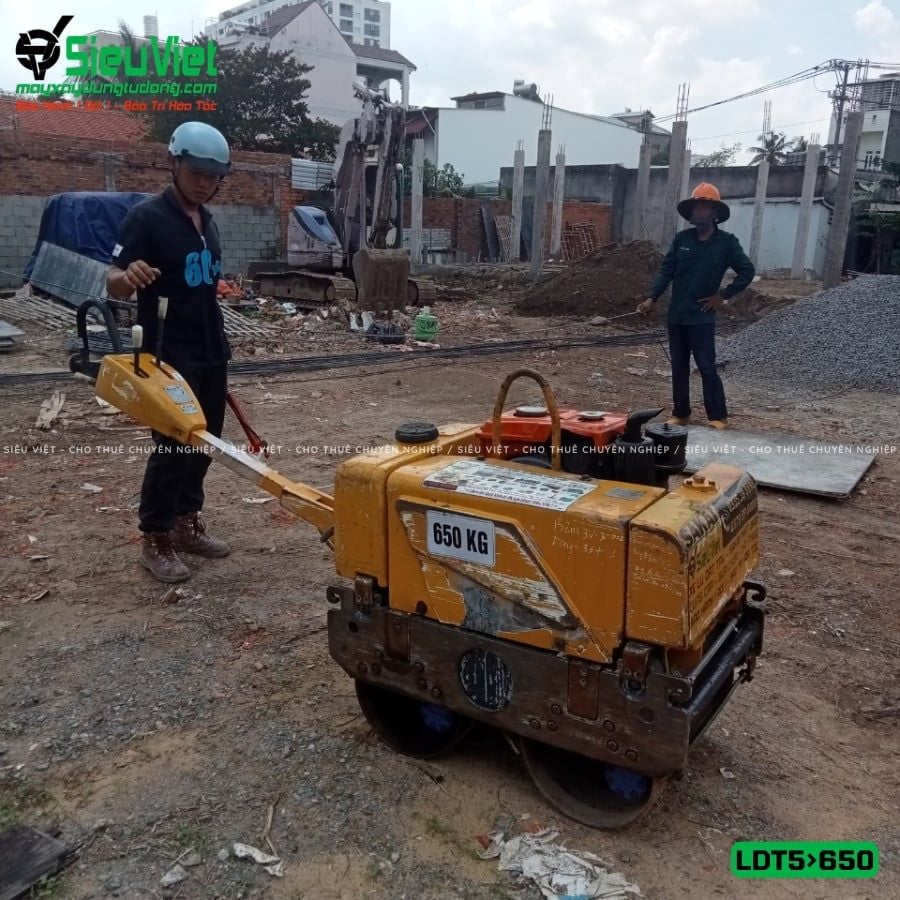Thuê Ngày Xe lu dắt tay LDT 500-650kg (Dầu Diesel)