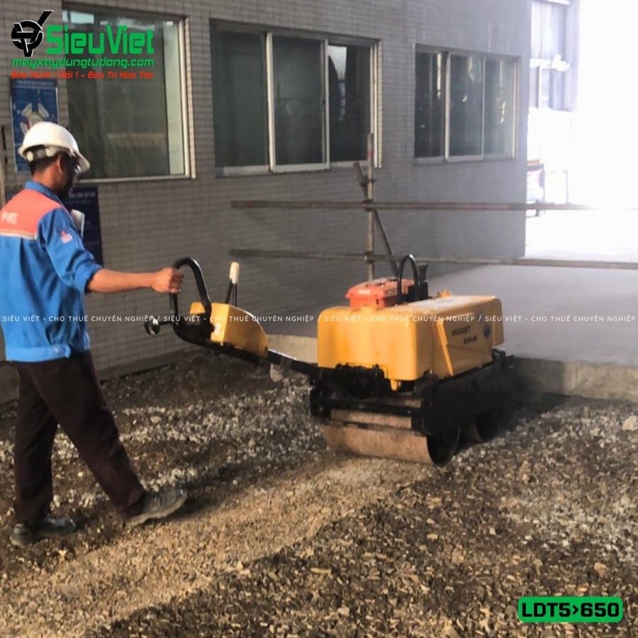 Thuê Tháng Xe lu dắt tay LDT 500-650kg (Dầu Diesel)