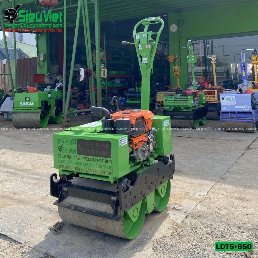 Thuê Ngày Xe lu dắt tay LDT 500-650kg (Dầu Diesel)
