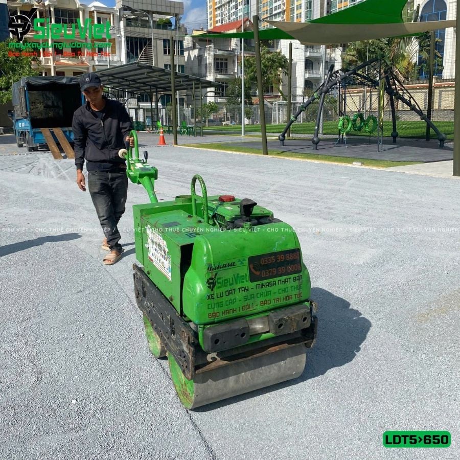 Thuê Ngày Xe lu dắt tay LDT 500-650kg (Dầu Diesel)