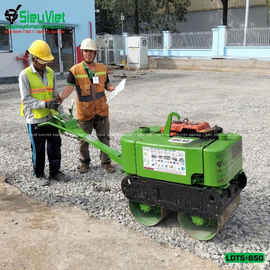 Thuê Ngày Xe lu dắt tay LDT 500-650kg (Dầu Diesel)