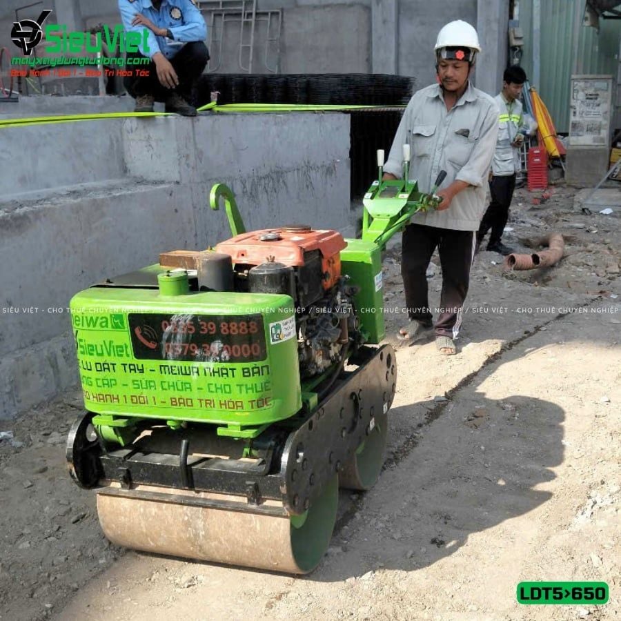 Thuê Ngày Xe lu dắt tay LDT 500-650kg (Dầu Diesel)