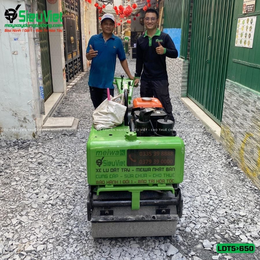 Thuê Ngày Xe lu dắt tay LDT 500-650kg (Dầu Diesel)