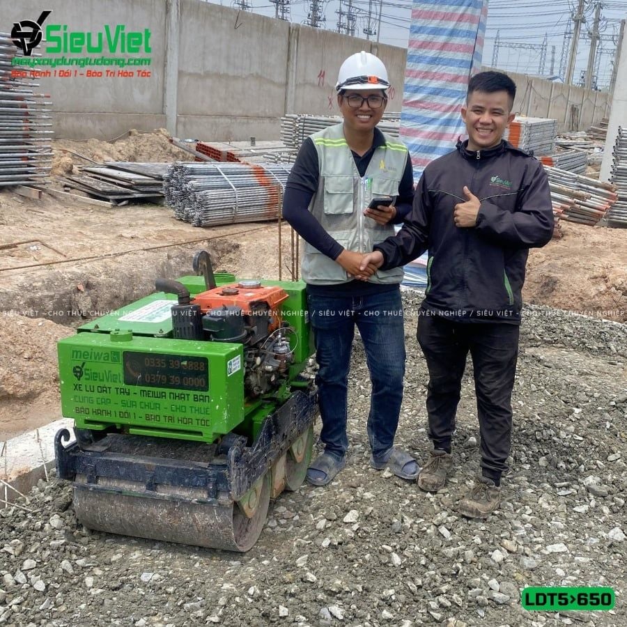 Thuê Ngày Xe lu dắt tay LDT 500-650kg (Dầu Diesel)