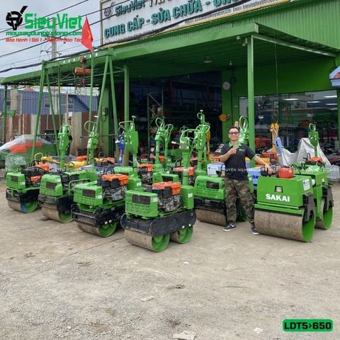 Thuê Tháng Xe lu dắt tay 500Kg-650kg Nhật Bản - Động cơ Diesel