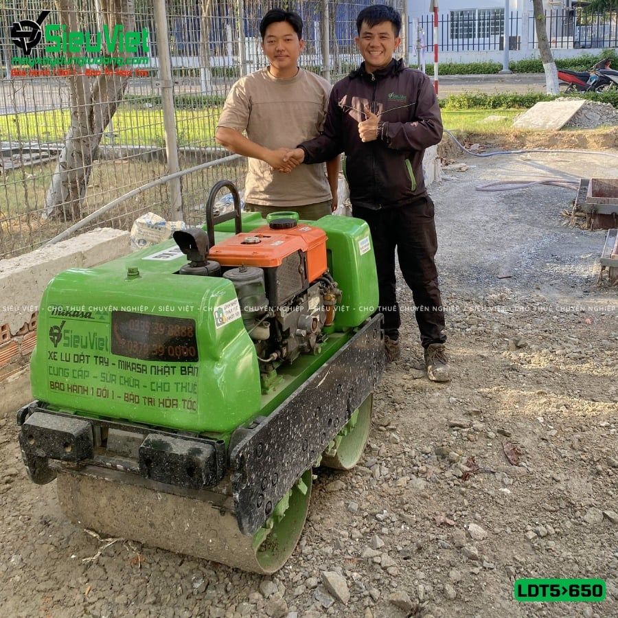Thuê Tháng Xe lu dắt tay LDT 500-650kg (Dầu Diesel)