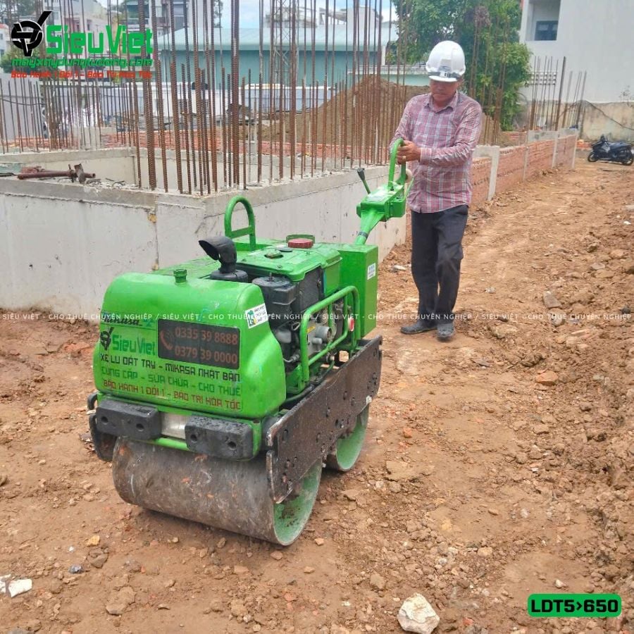 Thuê Tháng Xe lu dắt tay LDT 500-650kg (Dầu Diesel)