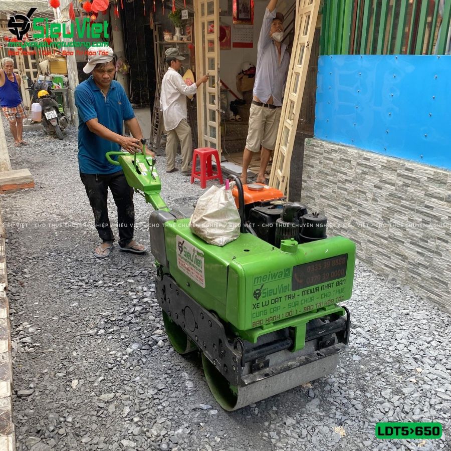 Thuê Tháng Xe lu dắt tay LDT 500-650kg (Dầu Diesel)