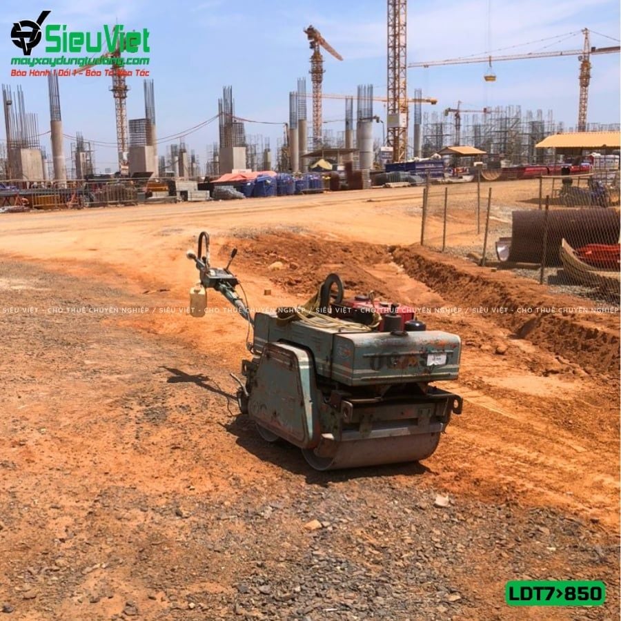 Thuê Tháng Xe lu rung dắt tay LDT78 700-850kg (Dầu Diesel)