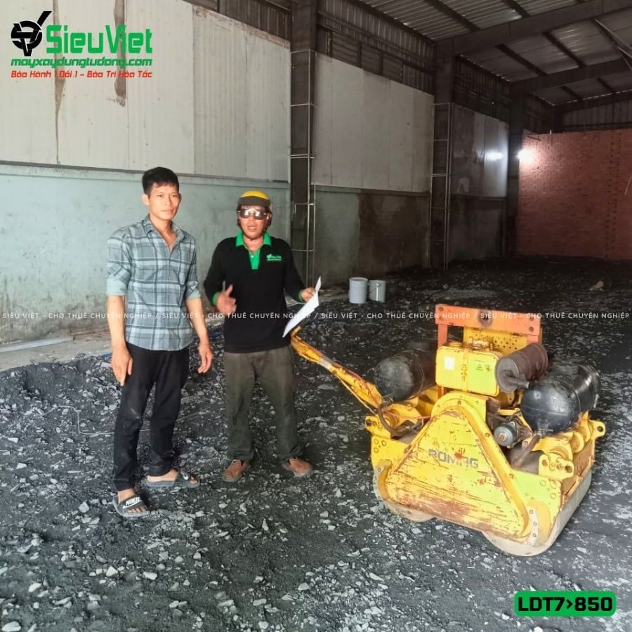 Thuê Tháng Xe lu rung dắt tay LDT78 700-850kg (Dầu Diesel)