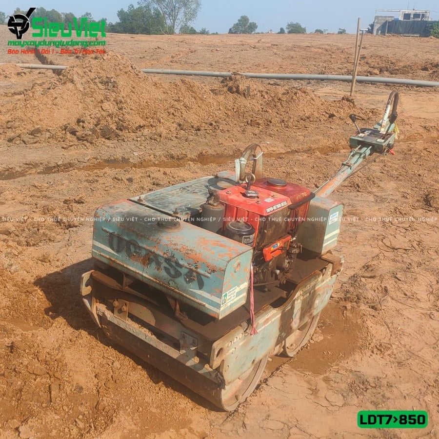 Thuê Tháng Xe lu rung dắt tay LDT78 700-850kg (Dầu Diesel)
