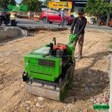 (Cho Thuê Ngày) Xe lu dắt tay 700Kg-850kg Nhật Bản - Động cơ Diesel