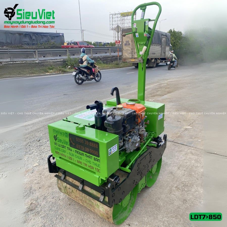 Thuê Tháng Xe lu dắt tay 700Kg-850kg Nhật Bản - Động cơ Diesel