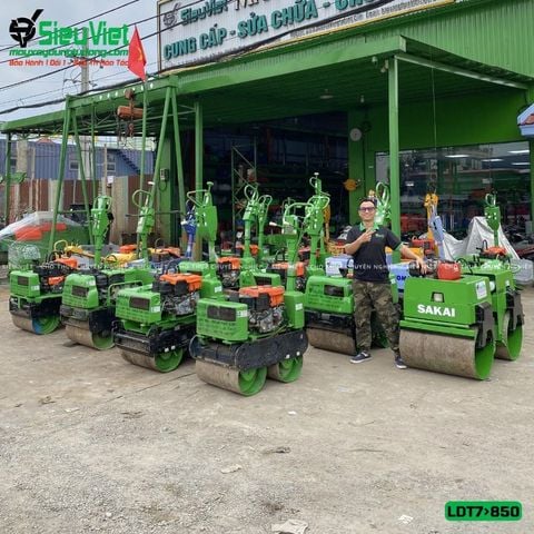 Thuê Tháng Xe lu dắt tay 700Kg-850kg Nhật Bản - Động cơ Diesel