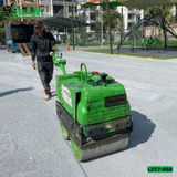 (Cho Thuê Tháng) Xe lu dắt tay 700Kg-850kg Nhật Bản - Động cơ Diesel