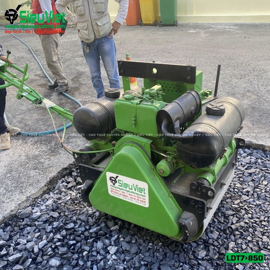 Thuê Tháng Xe lu dắt tay 700Kg-850kg Nhật Bản - Động cơ Diesel