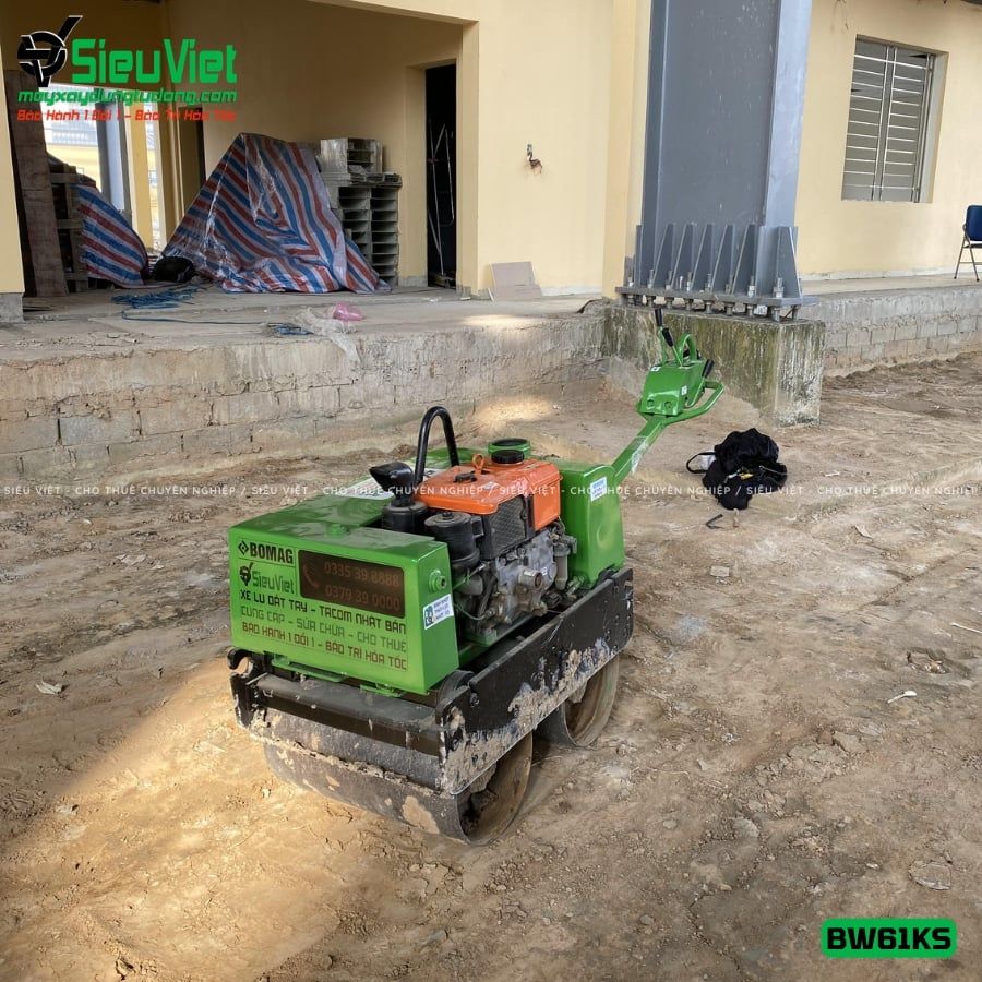 Xe lu dắt tay 600Kg Bomag BW61KS Đức (030626)