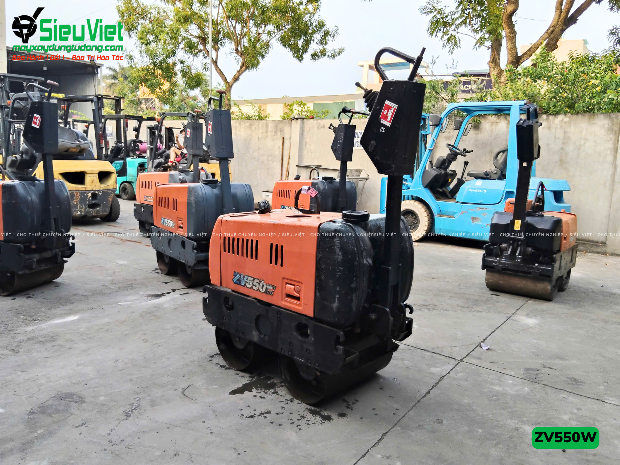Xe lu rung dắt tay 620Kg Hitachi ZV550W Nhật Bản (11146)