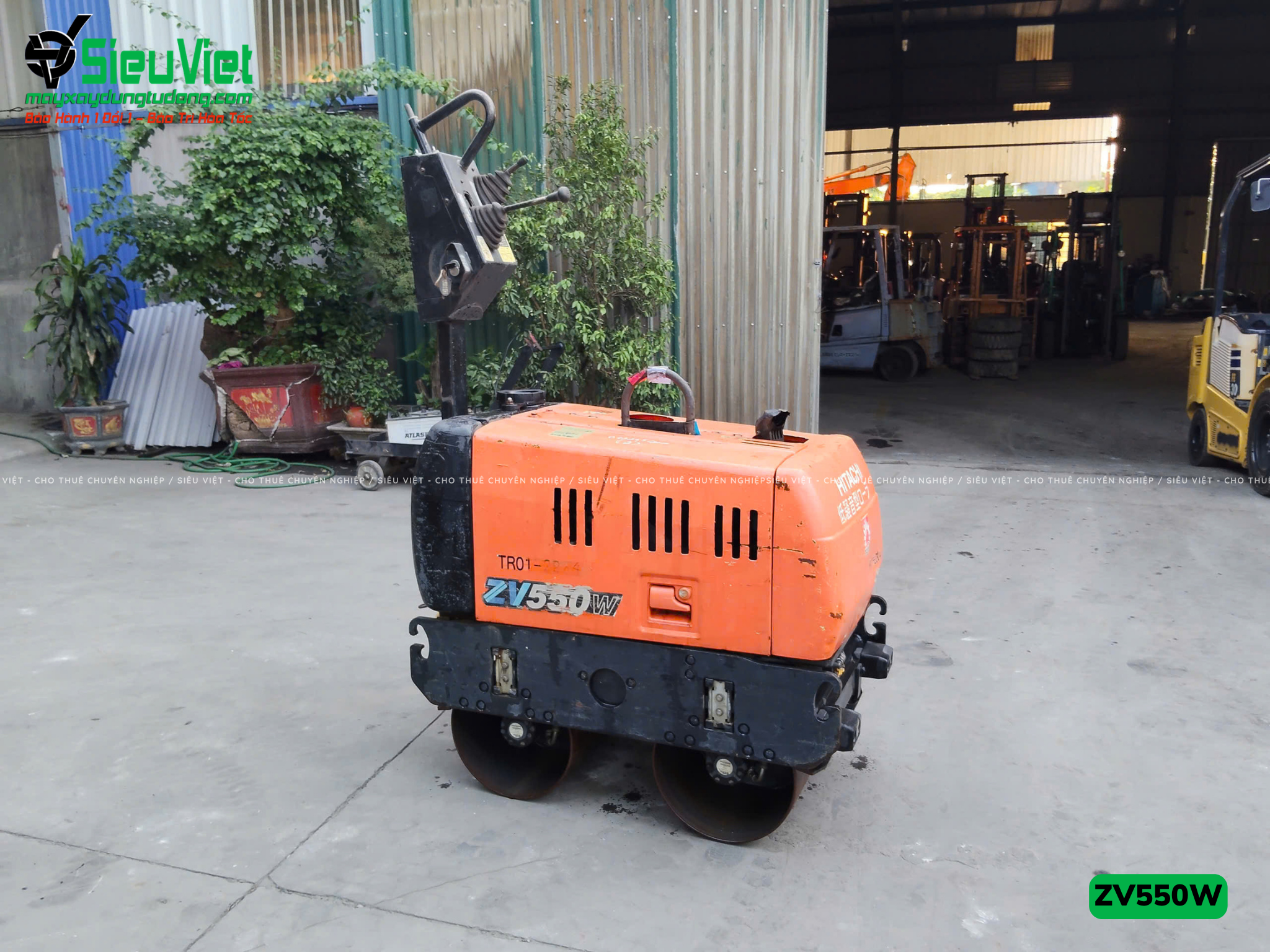 Xe lu rung dắt tay 620Kg Hitachi ZV550W Nhật Bản (11146)