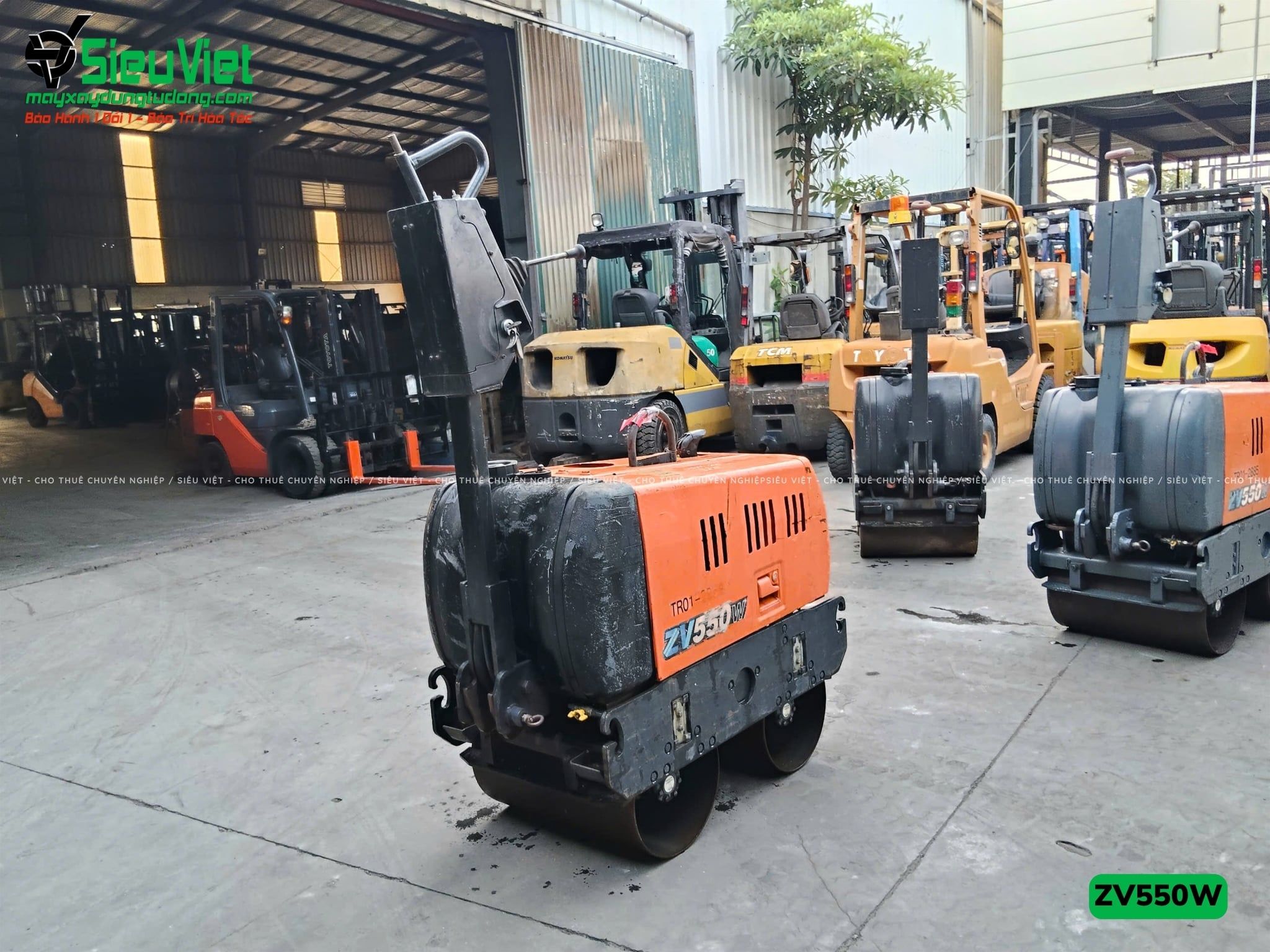 Xe lu rung dắt tay 620Kg Hitachi ZV550W Nhật Bản (11146)