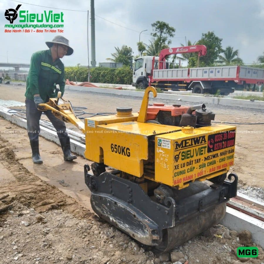 Xe lu rung dắt tay 650Kg Meiwa MG6 Nhật Bản (H2278)