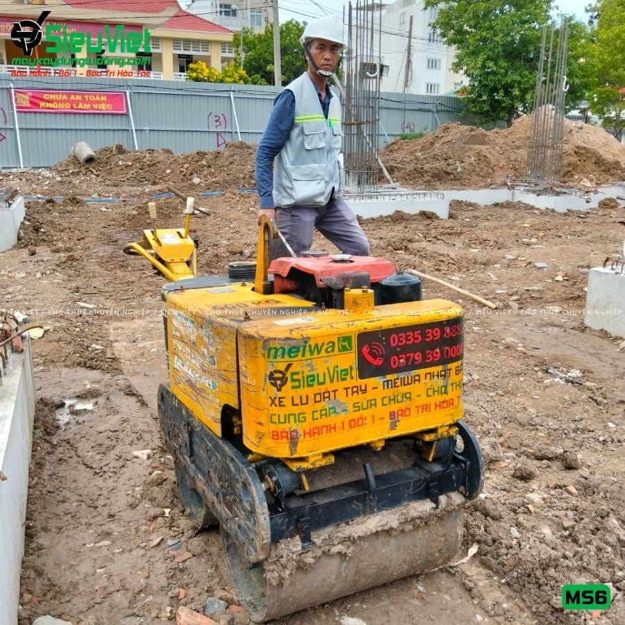 Xe lu rung dắt tay 600Kg Meiwa MS6 Nhật Bản (1031)