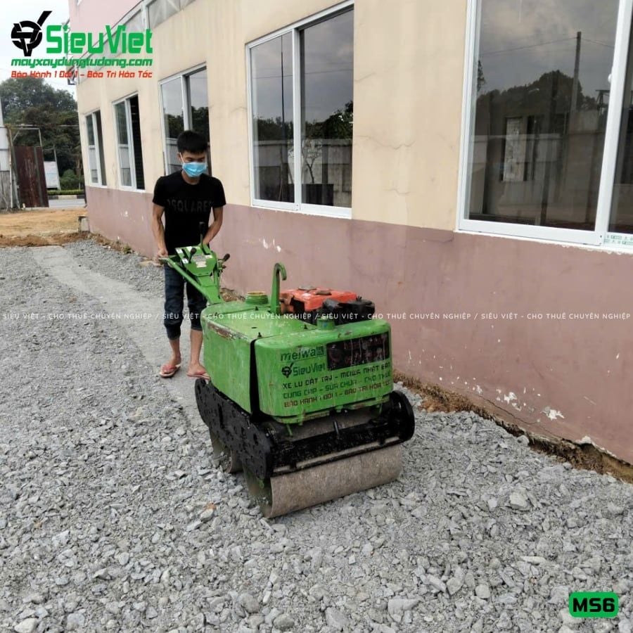 Xe lu rung dắt tay 600Kg Meiwa MS6 Nhật Bản (1031)