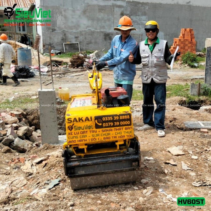 Xe lu rung dắt tay 640kg Sakai HV60ST Nhật Bản (VHV1110309)