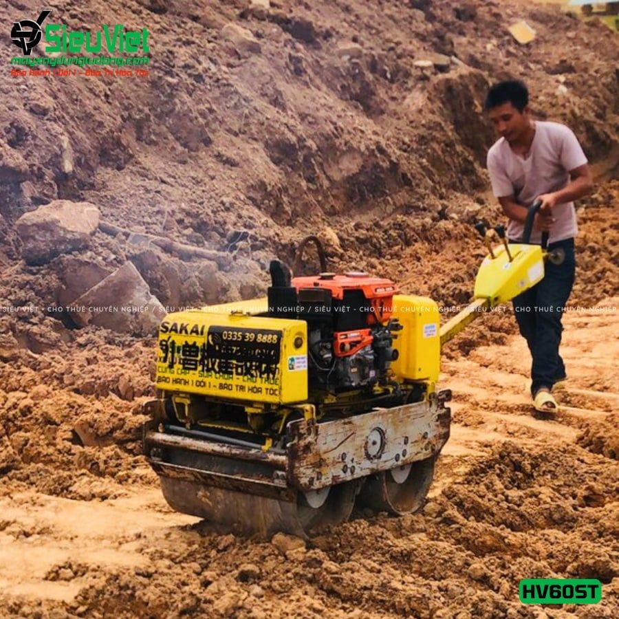 Xe lu rung dắt tay 640kg Sakai HV60ST Nhật Bản (VHV1110309)