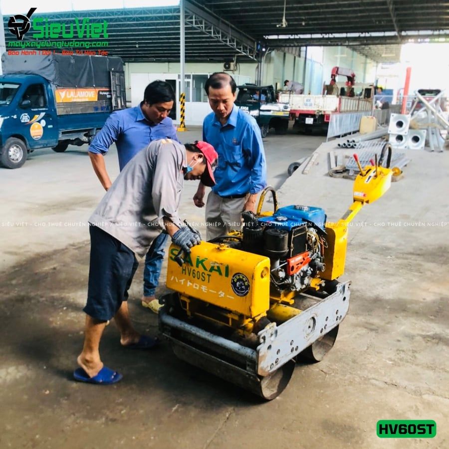 Xe lu rung dắt tay 650Kg Sakai HV60ST Nhật Bản (VHV1230979)
