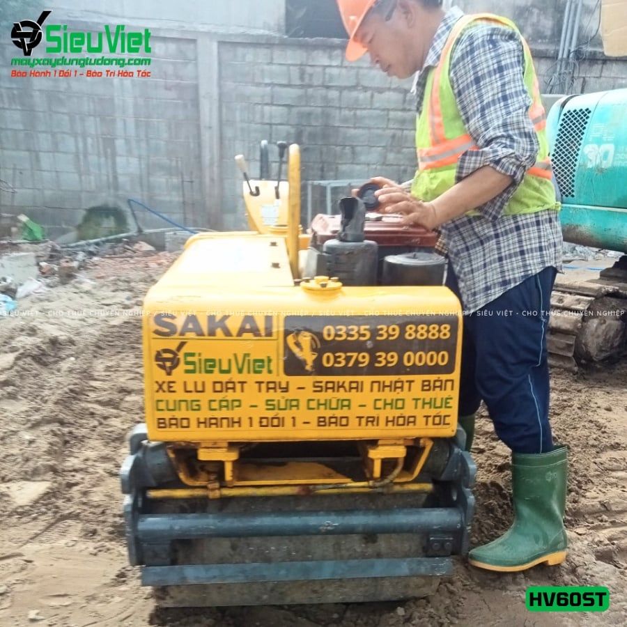Xe lu rung dắt tay 640kg Sakai HV60ST Nhật Bản (VHV1110309)