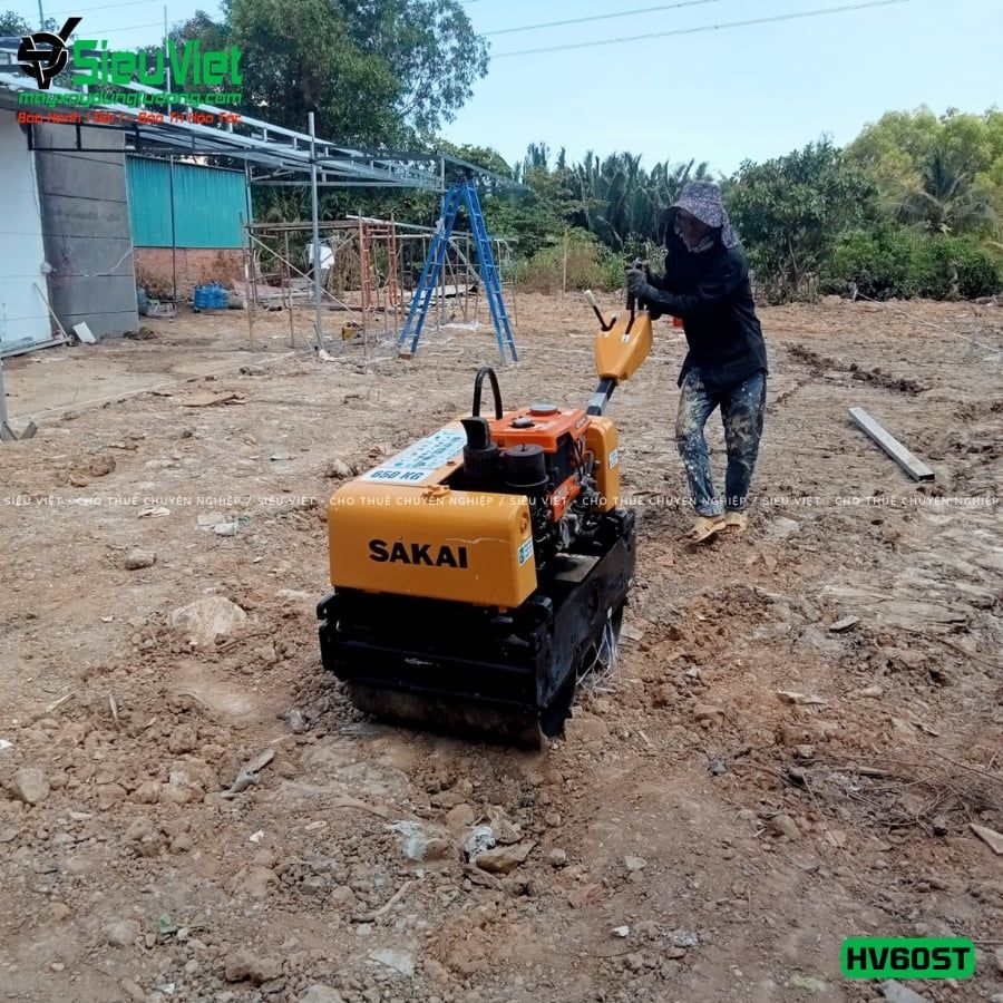 Xe lu rung dắt tay 650Kg Sakai HV60ST Nhật Bản (VHV1230979)