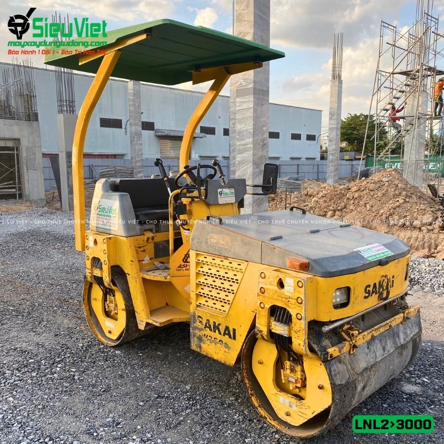 Thuê Ngày Xe lu rung nhỏ 2-3 Tấn Nhật Bản - LNL23