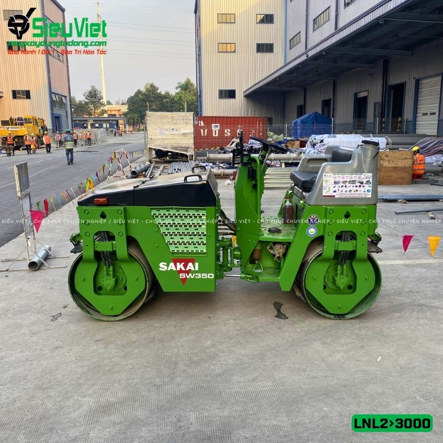 Thuê Ngày Xe lu rung nhỏ 2-3 Tấn Nhật Bản - LNL23