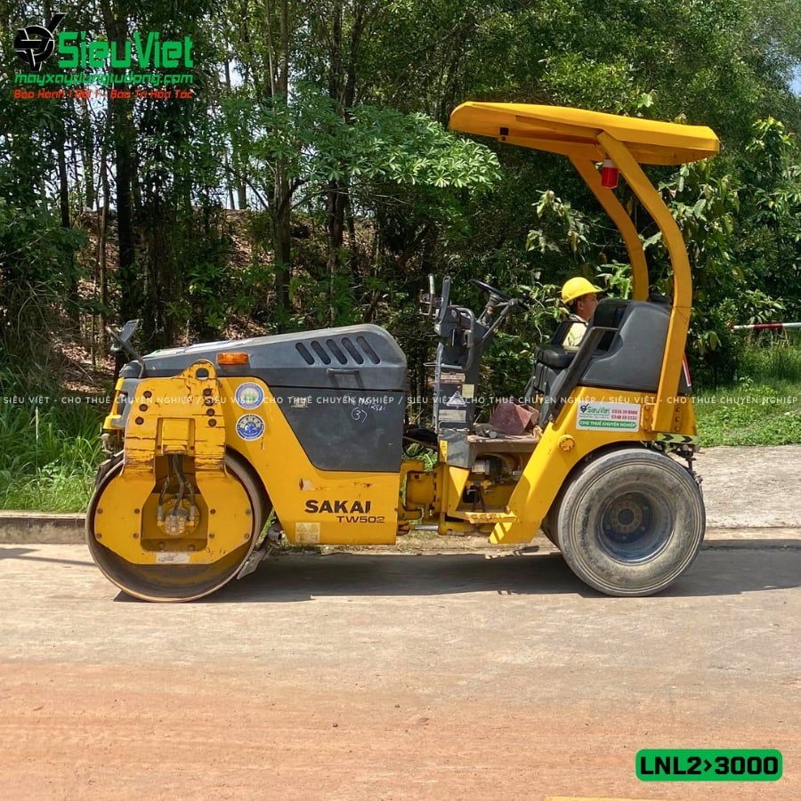 Thuê Tháng Xe lu rung nhỏ 2-3 Tấn Nhật Bản - LNL23