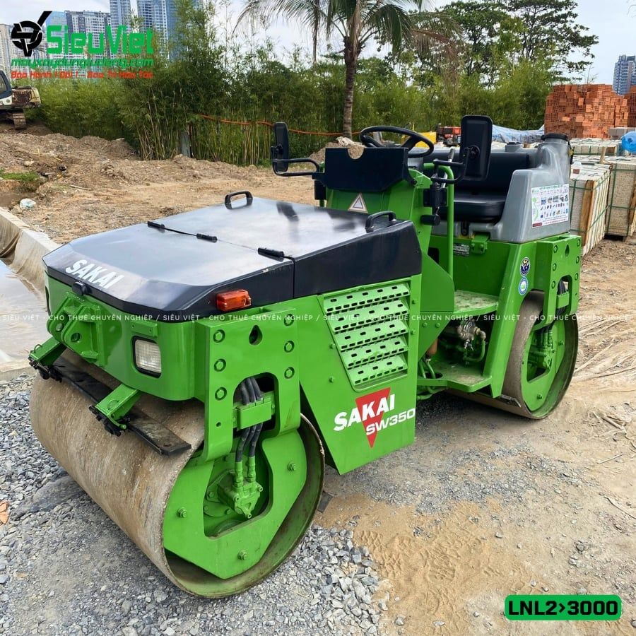 Thuê Tháng Xe lu rung nhỏ 2-3 Tấn Nhật Bản - LNL23