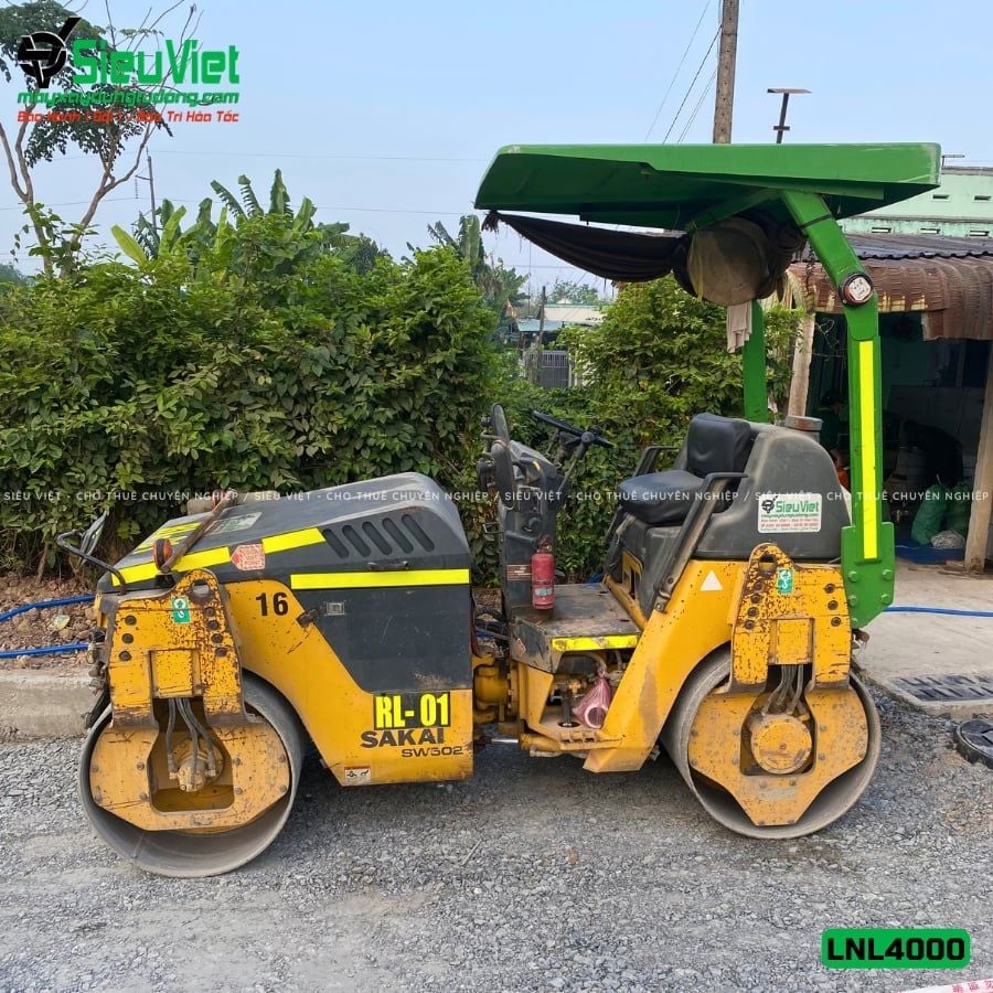 Thuê Tháng Xe lu rung nhỏ 3-4 Tấn Nhật Bản - LNL34