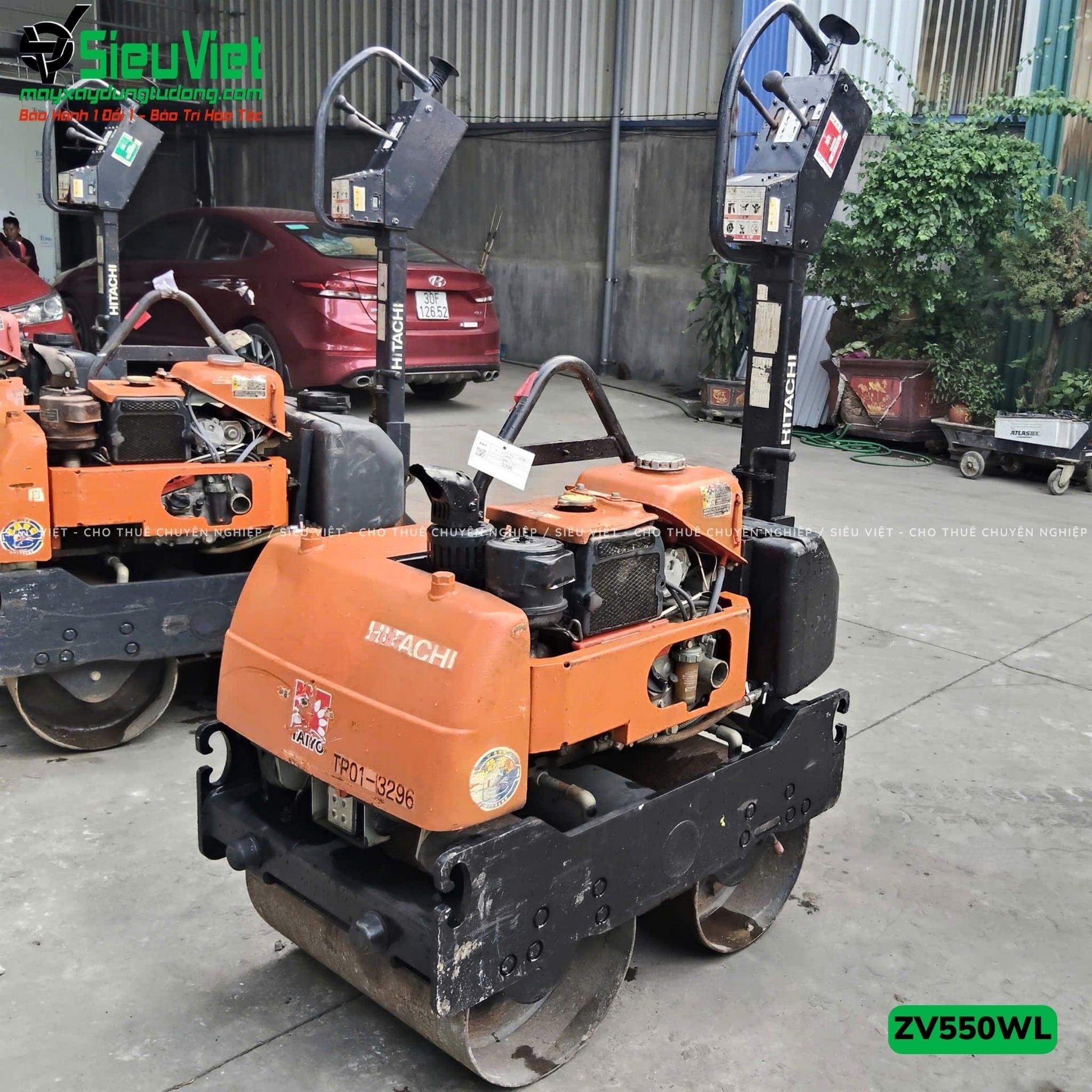 Xe lu rung dắt tay 600Kg Hitachi ZV550WL Nhật Bản (10308)
