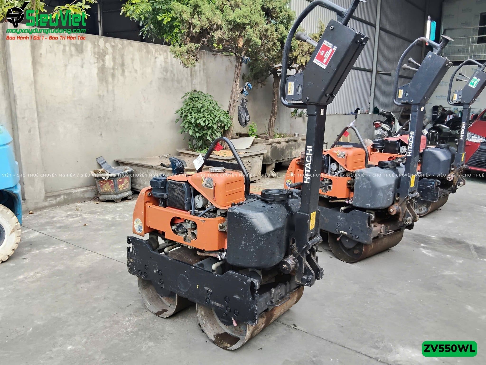 Xe lu rung dắt tay 600Kg Hitachi ZV550WL Nhật Bản (10308)